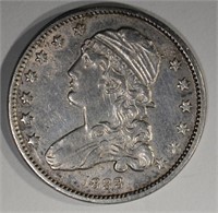 1833 BUST QUARTER AU