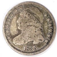 1835 CAPPED BUST DIME VG