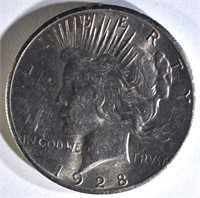 1928 PEACE DOLLAR, CH BU