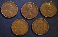 5-1926-S LINCOLN CENTS, XF