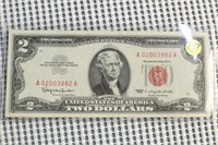 1963 Two Dollar Red Seal Bank Note -Uncirculated