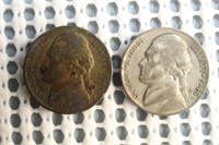 Lot of Two Silver War  Nickels