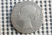 1845 Victoria Crown Young Head Left