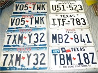 8- Texas License Plates