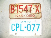 2- Ohio License Plates