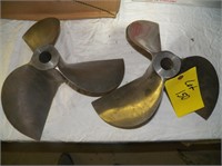 2- Stainless Steel Boat Propellers