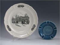 Rookwood Plate & Ashtray - Mint