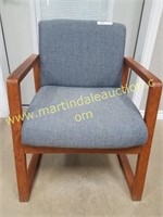 Fabric Guest Chair - Wooden Frame