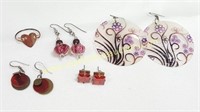 Red & Pink Earring Selection