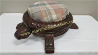 Solid Wood Carved Turtle Footstool - Project