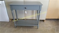 Gray Console / Sofa Table w Drawer