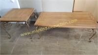 Coffee Table & Side Table Metal & Wood