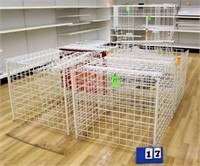 Assort. Wire Mesh Containers/Display Racks