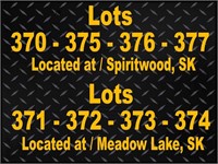 LOTS 366 - 379 / Located in Meadow Lake, SK area