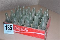 Vintage Coca Cola Crate with Bottles