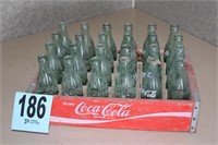 Vintage Coca Cola Crate with Bottles (Contains at