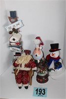 Assorted Santa's, Frosty, Misc. Christmas