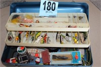 Tackle Box with Very Old Lures & Tackle