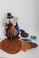 Harvest Blessings and Witch Halloween Decorations