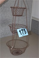 3 Tiered Metal Hanging Basket