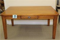 Solid Wood Pottery Barn Dining Table W/ Drawer