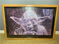 Giant Yoda framed picture