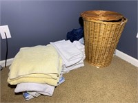 Towels and basket