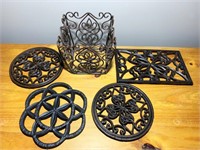 Various cast-iron pieces