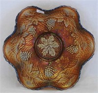 Concord ruffled bowl - amethyst