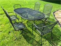 Wrought iron furniture set