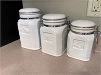 Three kitchen containers