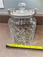 Cut glass candy jar