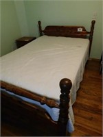 Mid Century cedar full size bed, complete