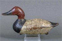 Canvasback Drake Duck Decoy by Carver, Mason