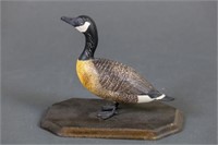 Miniature Canada Goose Decoy, Solid Body,