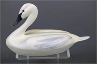 Wilford Bush Miniature Swan Decorative, Signed