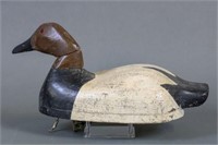 Canvasback Drake Duck Decoy by Unknown Carver,