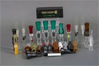 Lot of 30 Acrylic Duck and Goose Calls by Various