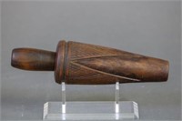 D.L. Steffenson Hand carved Goose Call, w/