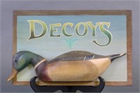 David Charles Decoy Plaque, Green Bay, WI, W/