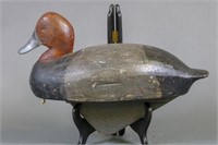 Walter Struebing Redhead Drake Duck Decoy, Marine