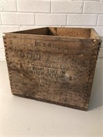 Wooden explosives box