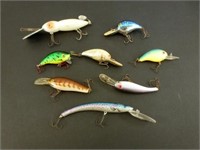 Collection of 8 Fishing Lures
