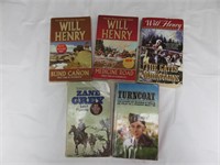 Will Henry and Zane Grey paperback books