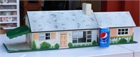 Vintage Ranch Style Metal Doll House Fine Shape