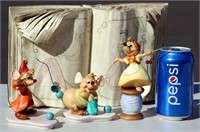 4 Disney Classic Figurines Mice from Cinderella