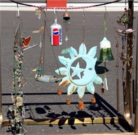 Garden Wind Chimes Spinners Art Fence Items