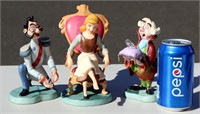 3 Disney Classic Figurines from Cinderella w Shoes