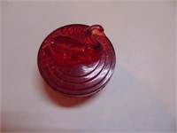 Red Jeanette depression glass