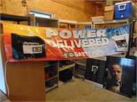 NAPA Power Delivered Batteries Banner - 96 inches
